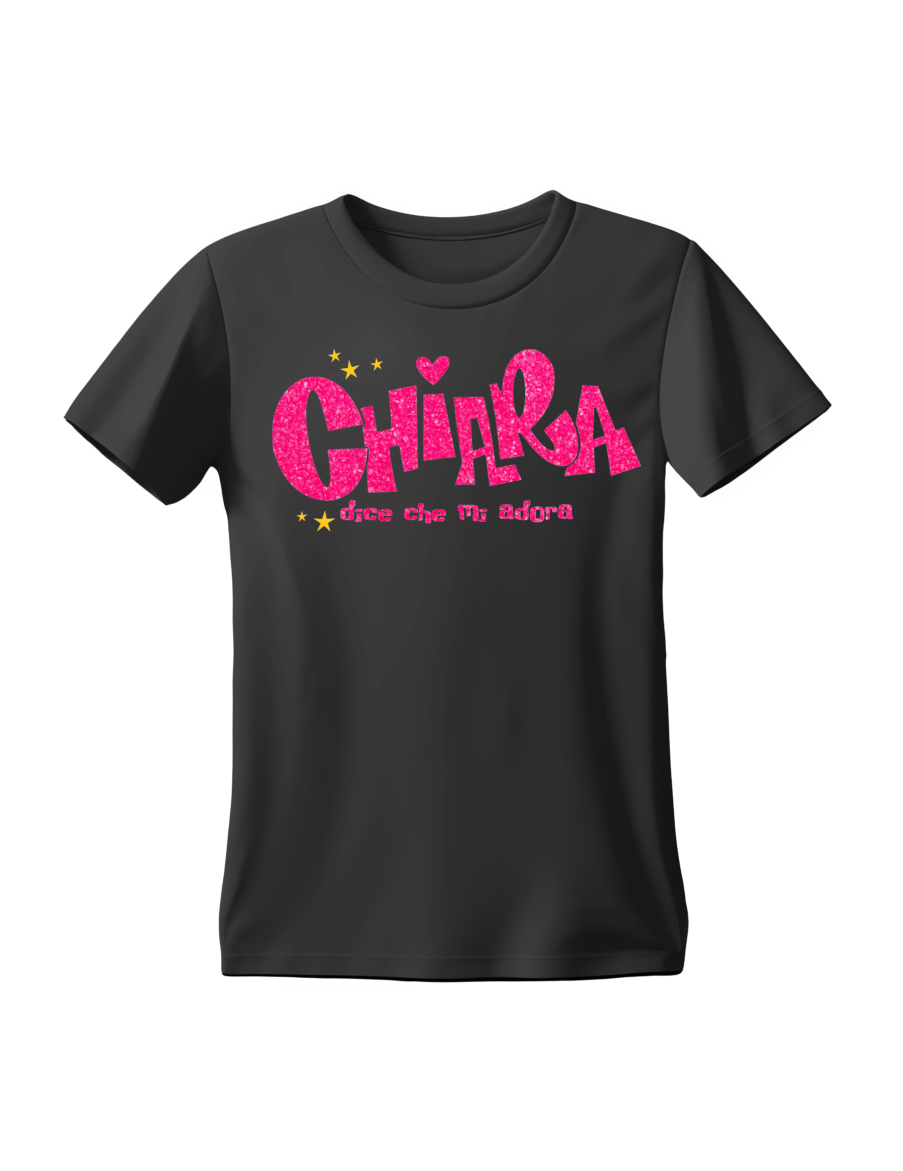 maglietta chiara dice che mi adora Maglietta chiara dice che mi adora